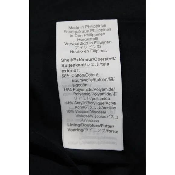 J Crew Womens Back Zip Knee Length Tweed Pencil Skirt White Blue Size 4 - Picture 5 of 7